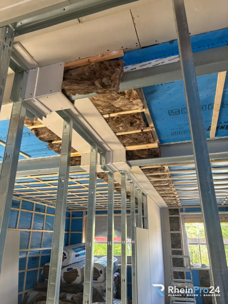 Trockenbau mit F90-Deckenanschluss – Projektfoto von RheinPro24